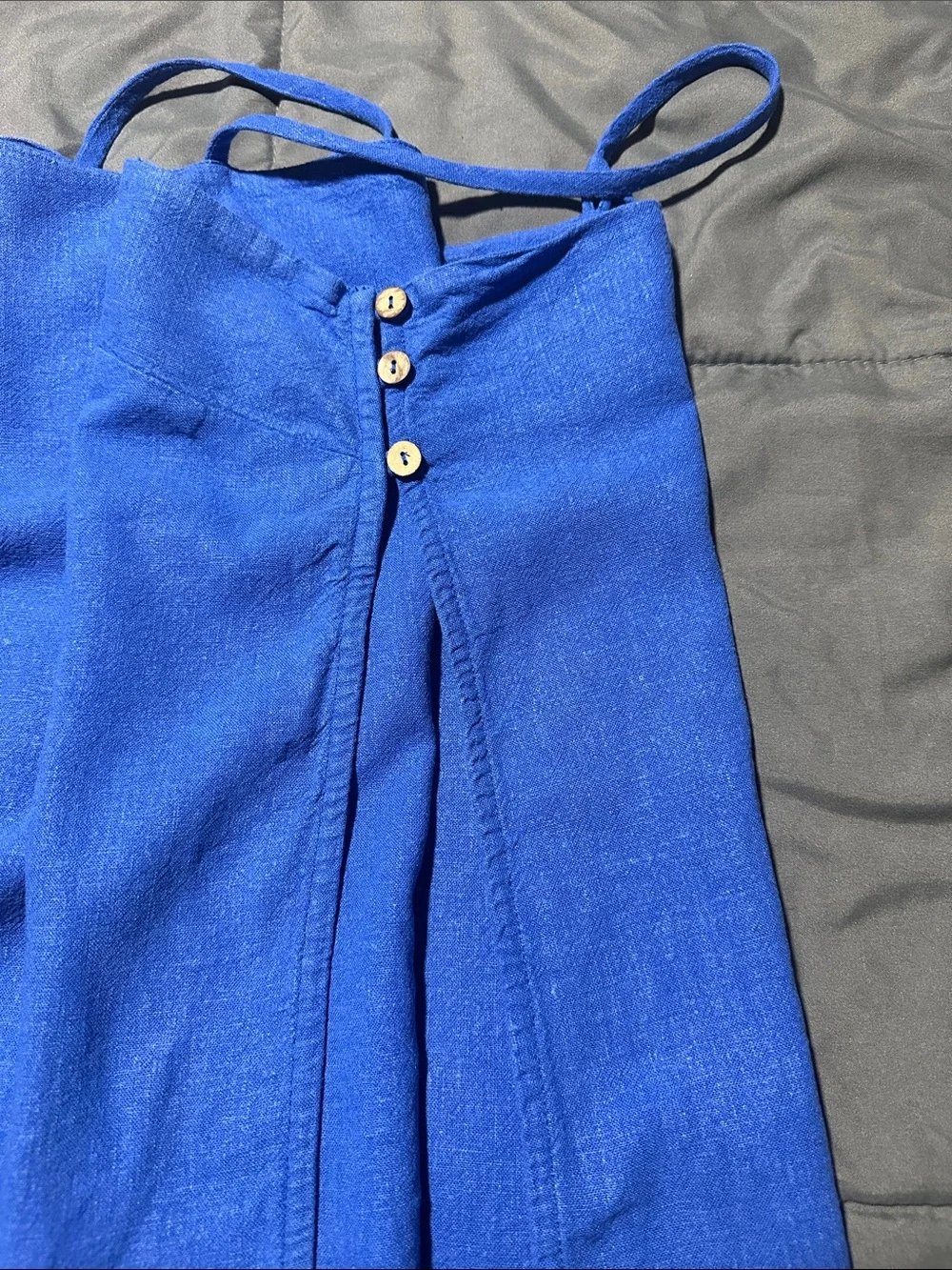 Free People Free-est Sightseer Linen Set in Blue
